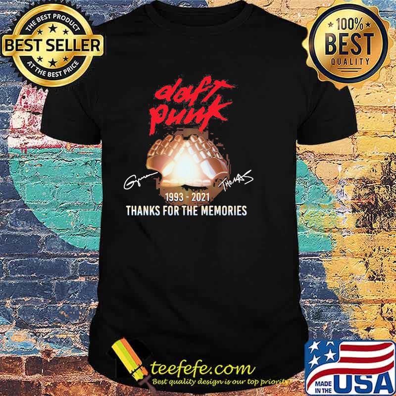 Daft Punk Thank You For The Memories Signature 2021 Shirt