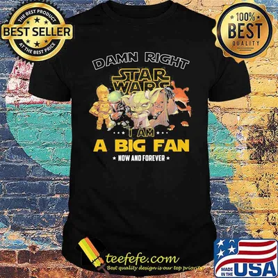 Damn Right Star Wars I Am A Big Fan Now And Forever Shirt