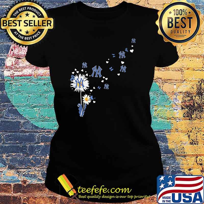 Dandelion New York Yankees Football Shirt Ladies tee Dandelion New York Yankees Football Shirt Ladies tee