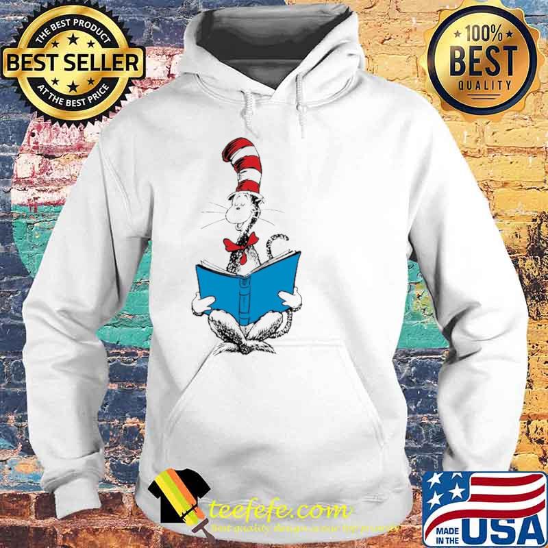 Dr. Seuss Reading Cat Shirt Hoodie Dr. Seuss Reading Cat Shirt Hoodie