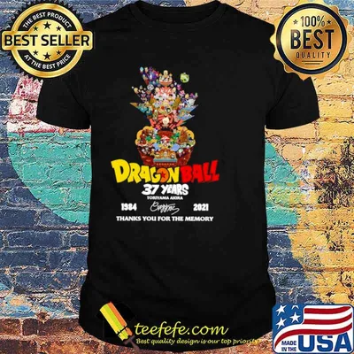 Dragon Ball 37 Years Toriyama Akira 1984 2021 Signature Thanks You For The Memories shirt