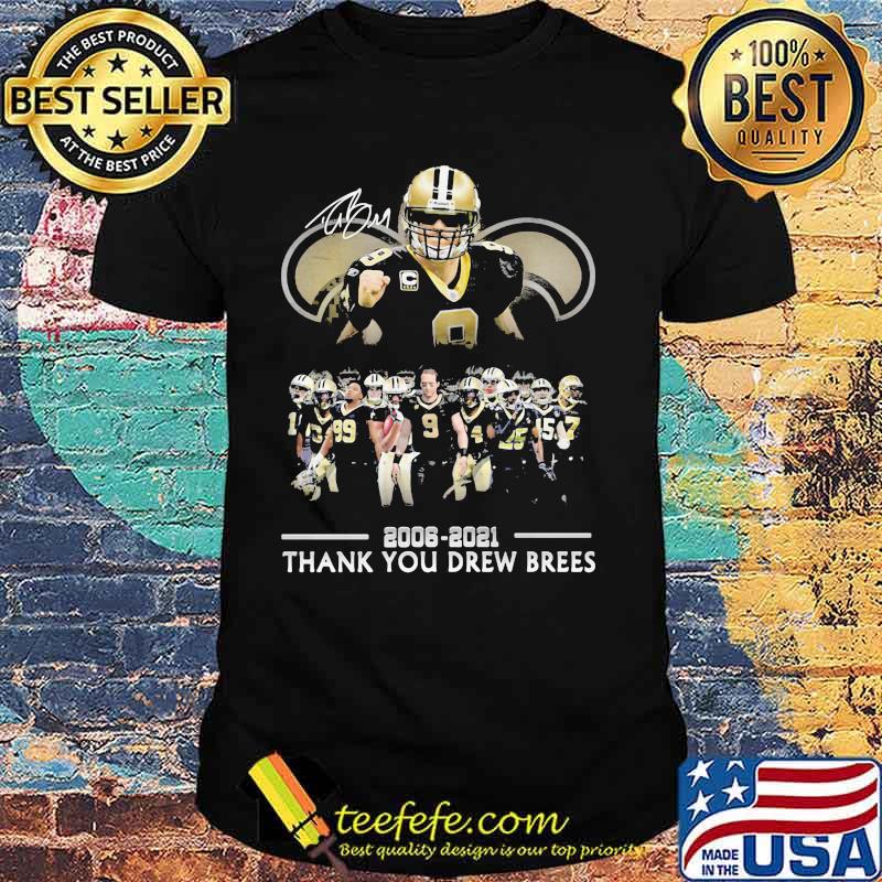 Drew Brees Legend New Orleans Saints Thanks For The Memories Signature Shirt