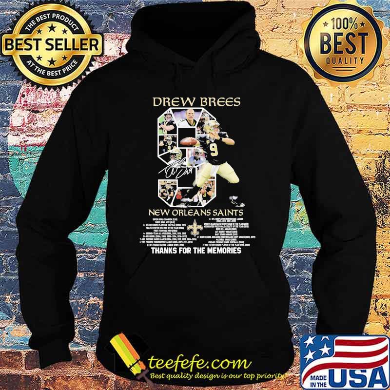 Drew Brees New Orleans Saints 2006 2020 Thank You For The Memories Shirt Hoodie Drew Brees New Orleans Saints 2006 2020 Thank You For The Memories Shirt Hoodie