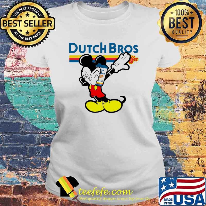 Dutch Bros Coffee Mickey Mouse Disney Shirt Laides tee Dutch Bros Coffee Mickey Mouse Disney Shirt Laides tee