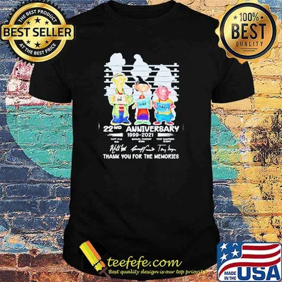 Ed Edd N Eddy 22nd Anniversary 1999 2021 Thank You For The Memories Signatures Shirt
