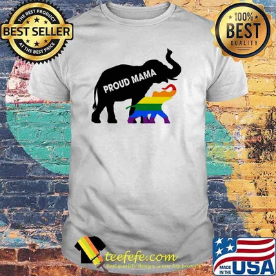 Elephant lgbt proud mama shirt