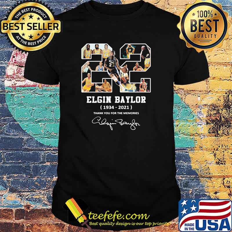 Elgin Baylor 1934 2021 Thank You For The Memories Signature Shirt