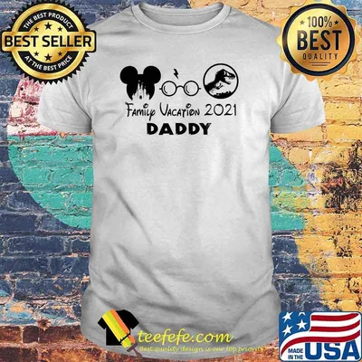 Family Vacation 2021 Daddy Mickey Mouse And T Rex Shirt