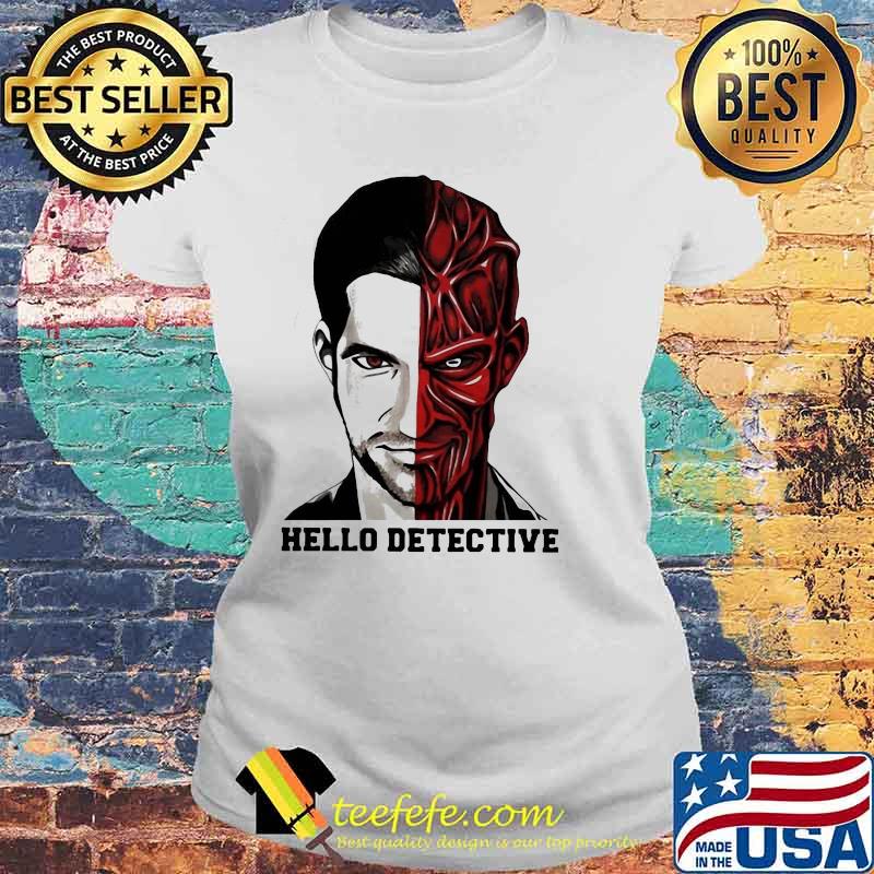 Fancy Hello Detective Men And Evil One Person Horror Shirt Laides tee Fancy Hello Detective Men And Evil One Person Horror Shirt Laides tee