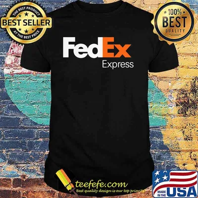 Fedex Express Logo White Orange Shirt