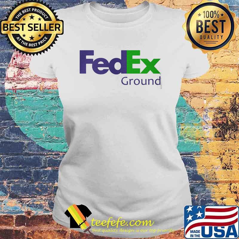 Fedex Ground Logo Blue Green Shirt Laides tee Fedex Ground Logo Blue Green Shirt Laides tee