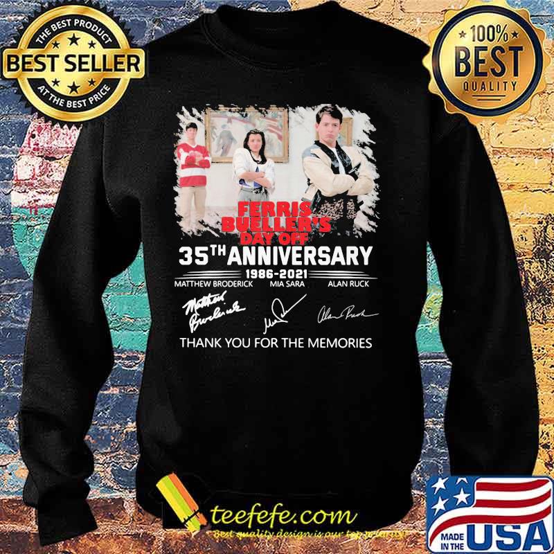 Ferris Bueller’s Day Off 35th Anniversary 1986 2021 Signature Shirt Sweater Ferris Bueller’s Day Off 35th Anniversary 1986 2021 Signature Shirt Sweater