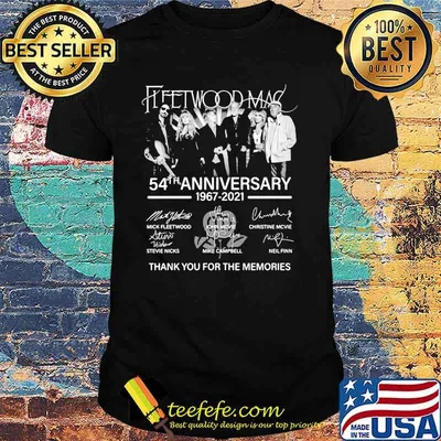 Fleetwood Mac 54th Anniversary 1967 2021 Thank You For The Memories Signature Shirt