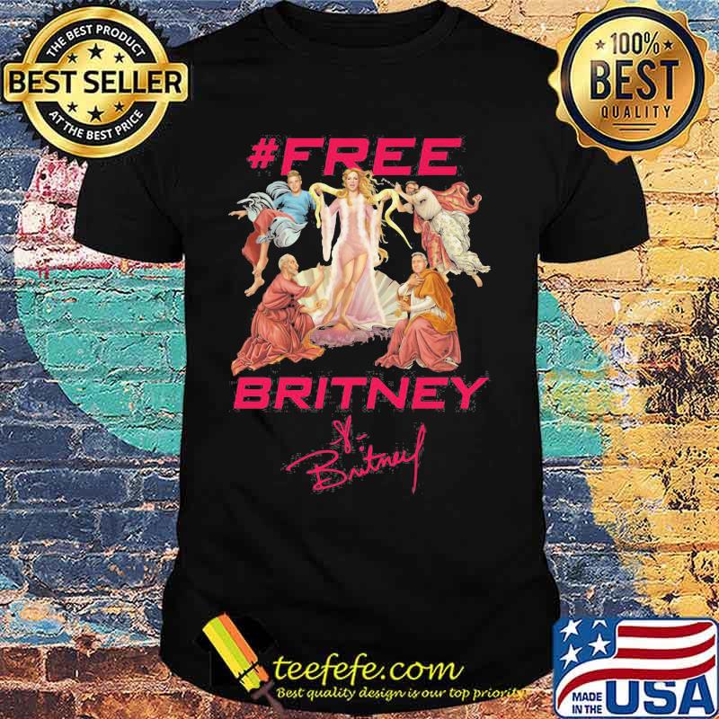 Free Britney Botticelli Birth Of Venus Signature Disney Shirt