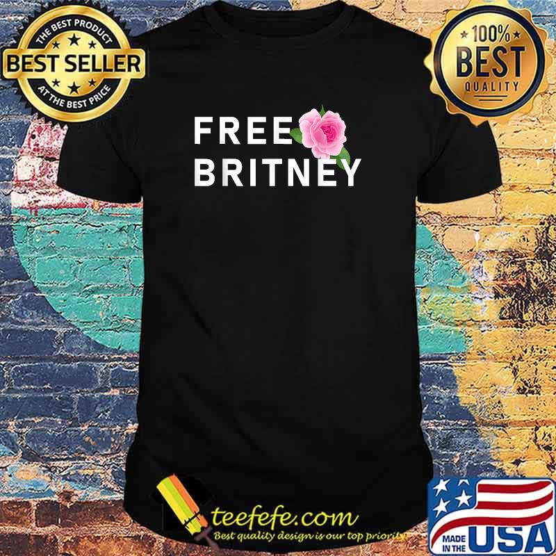 Free Britney with a pink Rose Shirt