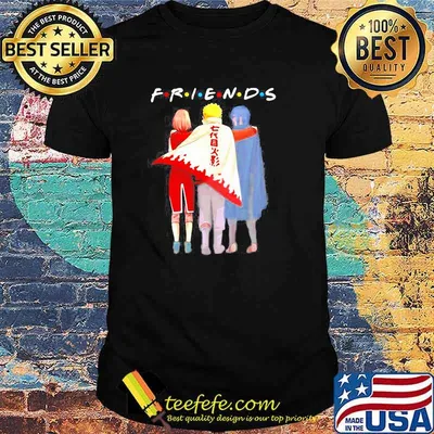 FRIENDS NARUTO SASUKE AND HARUNO SAKURA SHIRT
