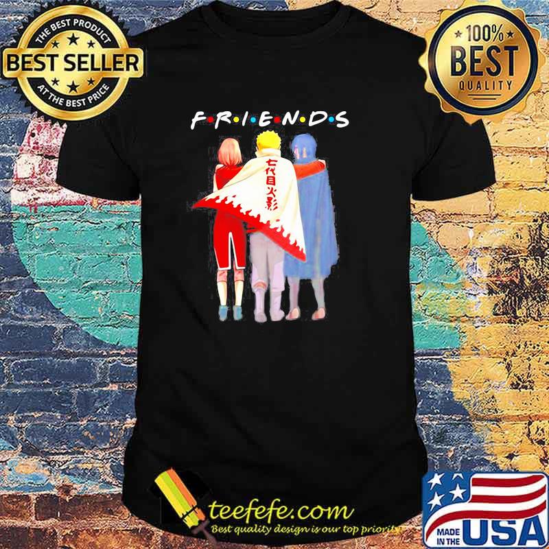 FRIENDS NARUTO SASUKE AND HARUNO SAKURA SHIRT