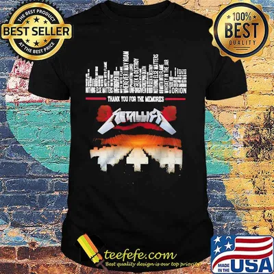 God Cross Metallica Thank You For The Memories Shirt