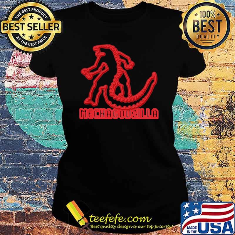 Godzilla vs Kong Mechagodzilla Neon Shirt Ladies tee Godzilla vs Kong Mechagodzilla Neon Shirt Ladies tee