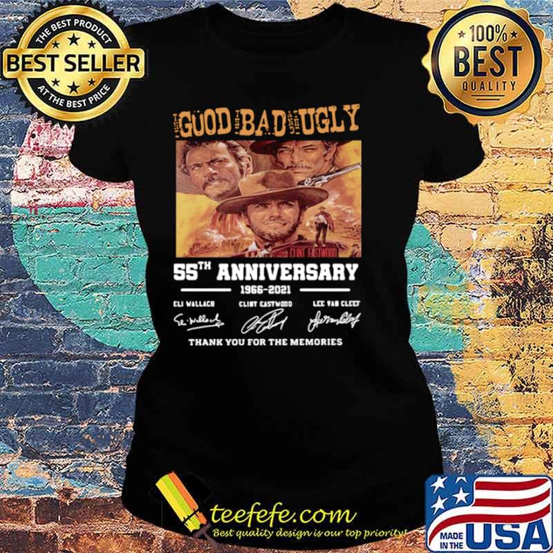 Goud Bad Ugly 55th Anniversary 1966 2021 Thank You For The Memories Ladies tee Goud Bad Ugly 55th Anniversary 1966 2021 Thank You For The Memories Ladies tee