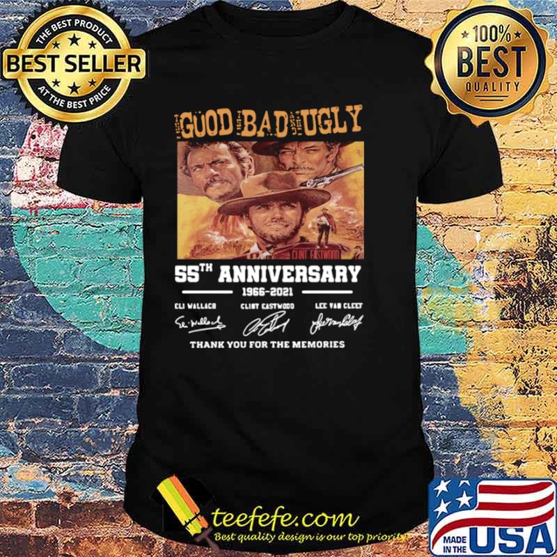 Goud Bad Ugly 55th Anniversary 1966 2021 Thank You For The Memories shirt Goud Bad Ugly 55th Anniversary 1966 2021 Thank You For The Memories shirt