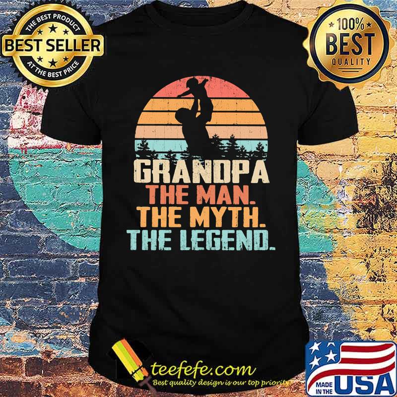 Grandpa The Man The Myth The Legend Vintage Shirt