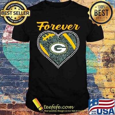 Green Bay Packers Forever Heart Diamond Shirt