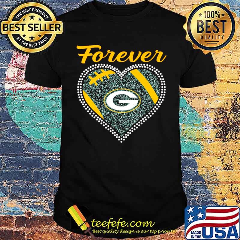 Green Bay Packers Forever Heart Diamond Shirt