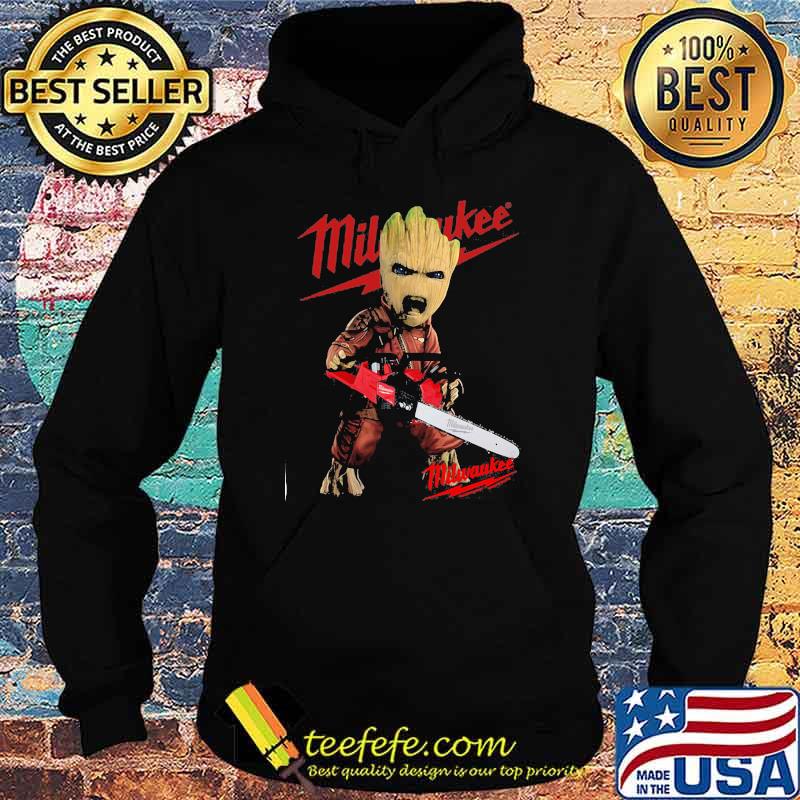 Groot With Logo Milwaukee Shirt Hoodie Groot With Logo Milwaukee Shirt Hoodie