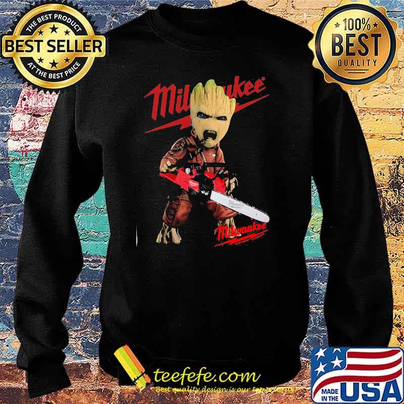 Groot With Logo Milwaukee Shirt Sweater Groot With Logo Milwaukee Shirt Sweater