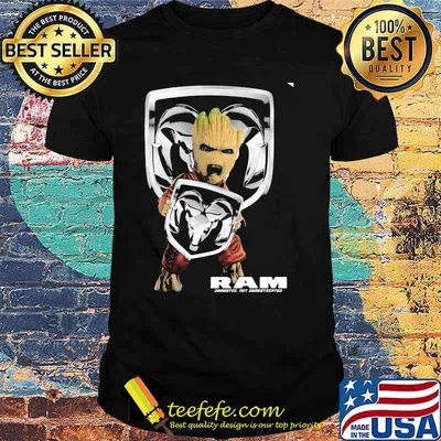 Groot With Logo Ram Comestic Not Donmesticated Shirt