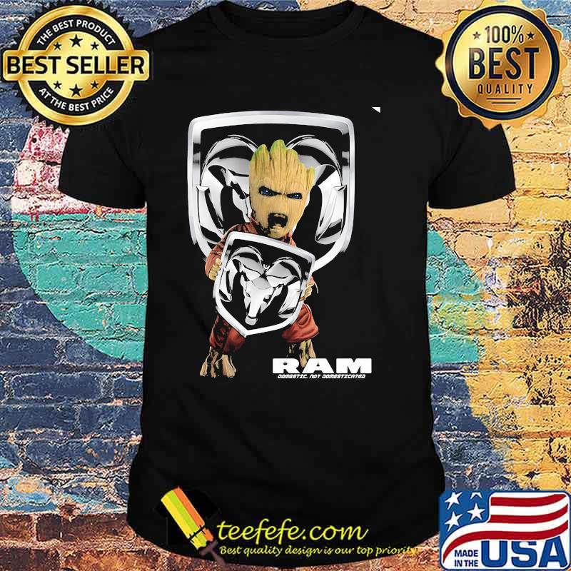 Groot With Logo Ram Comestic Not Donmesticated Shirt