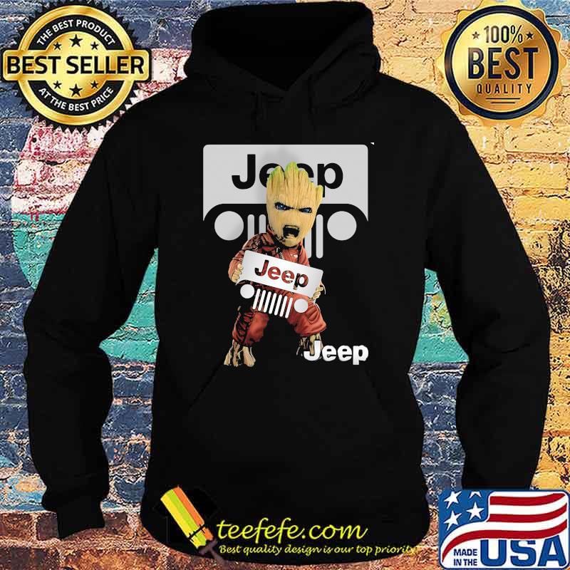 Groot With Symbol Jeep Shirt Hoodie Groot With Symbol Jeep Shirt Hoodie