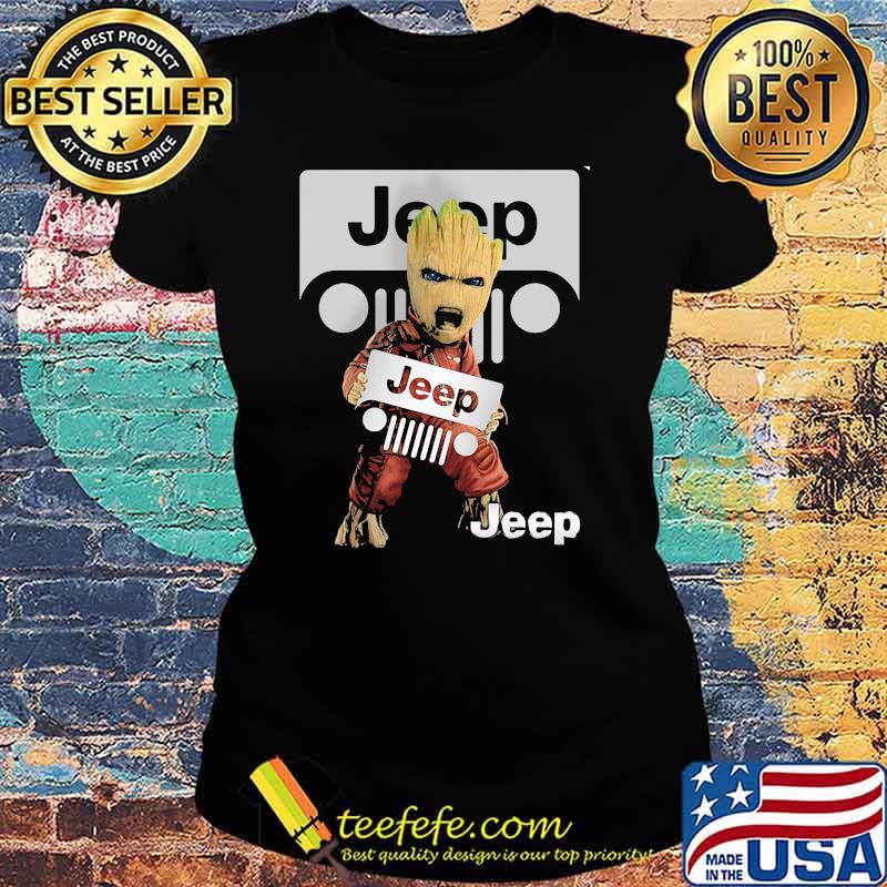 Groot With Symbol Jeep Shirt Ladies tee Groot With Symbol Jeep Shirt Ladies tee