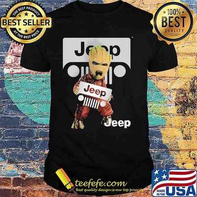 Groot With Symbol Jeep Shirt