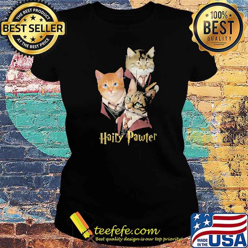 Hairy Pawter With Cats Shirt Ladies tee Hairy Pawter With Cats Shirt Ladies tee