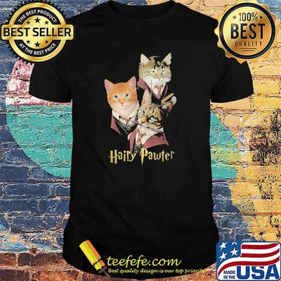 Hairy Pawter With Cats Shirt