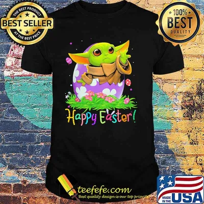 Happy Easter Day Egg Baby Yoda Shirt