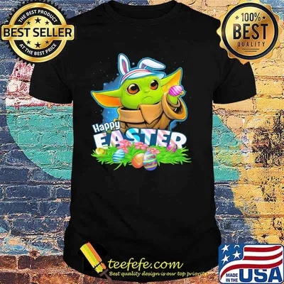 Happy Easter Day Egg Baby Yoda Star Wars Shirt