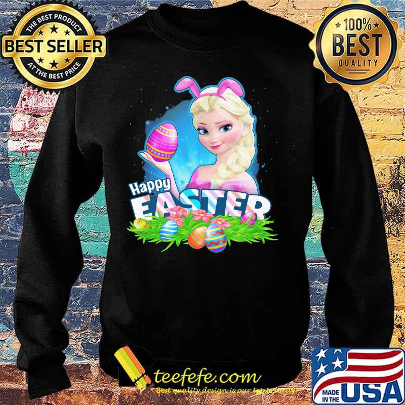 Happy Easter Day Egg Elsa Ladies Disney Shirt Sweater Happy Easter Day Egg Elsa Ladies Disney Shirt Sweater