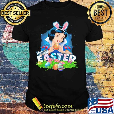 Happy Easter Day Egg Snow White Ladies Disney Shirt
