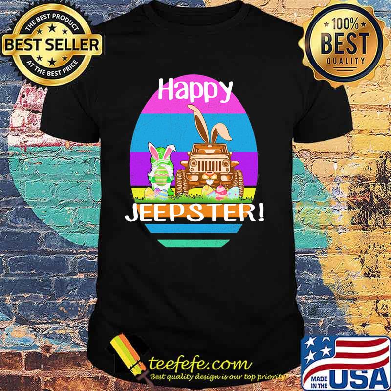 Happy Jeepster Day Egg Rabbit Gnome Shirt Happy Jeepster Day Egg Rabbit Gnome Shirt
