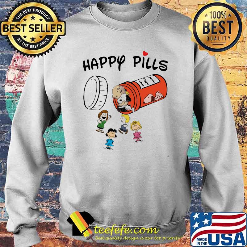 Happy Pill Charlie Snoopy Vs Friends Shirt Sweater Happy Pill Charlie Snoopy Vs Friends Shirt Sweater