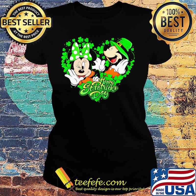 Happy St Patricks Day Irish Mickey Mouse Disney Shirt Ladies tee Happy St Patricks Day Irish Mickey Mouse Disney Shirt Ladies tee