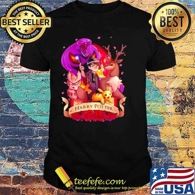 Harry Potter And Pokemon shirt