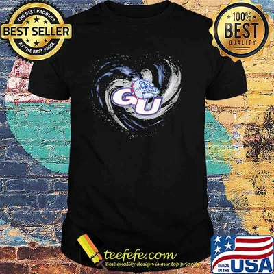 Heart Gonzaga Bulldogs Men's Basketball Shirt