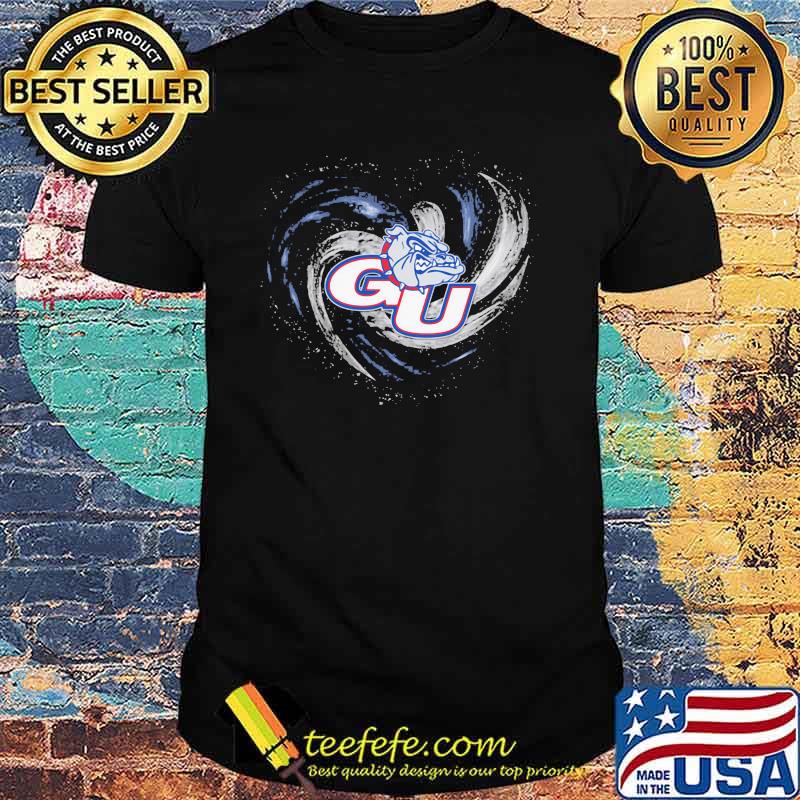 Heart Gonzaga Bulldogs Men's Basketball Shirt