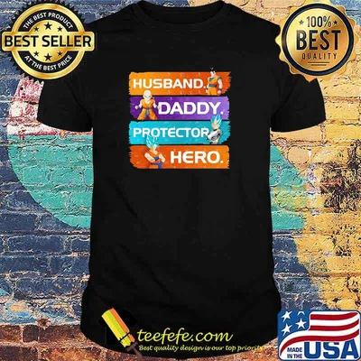 Husband Son Gohan Daddy Protector Hero Son Goku Dragon Ball Shirt