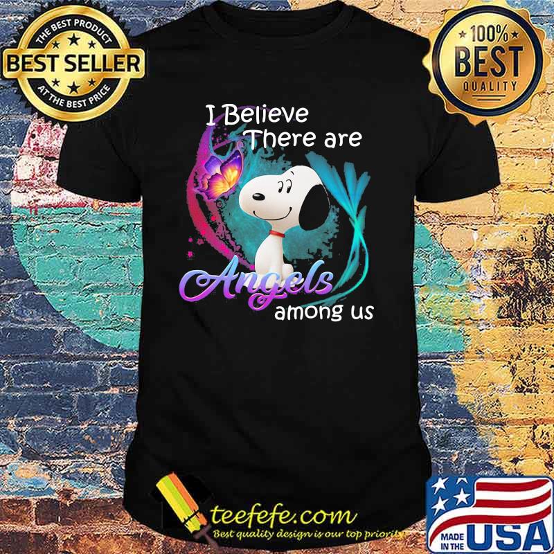I Believe There Are Angels Among Us Snoopy Shirt I Believe There Are Angels Among Us Snoopy Shirt
