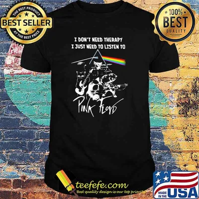 I Don’t Need Therapy I Just Need To Listen To Pink Floyd Cat Band Music Shirt